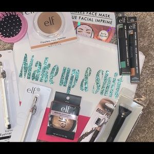 A customized make up bag with make up